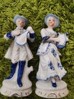 Porzellanfiguren,Mädchen und Musikant,Vintage,Deko 48