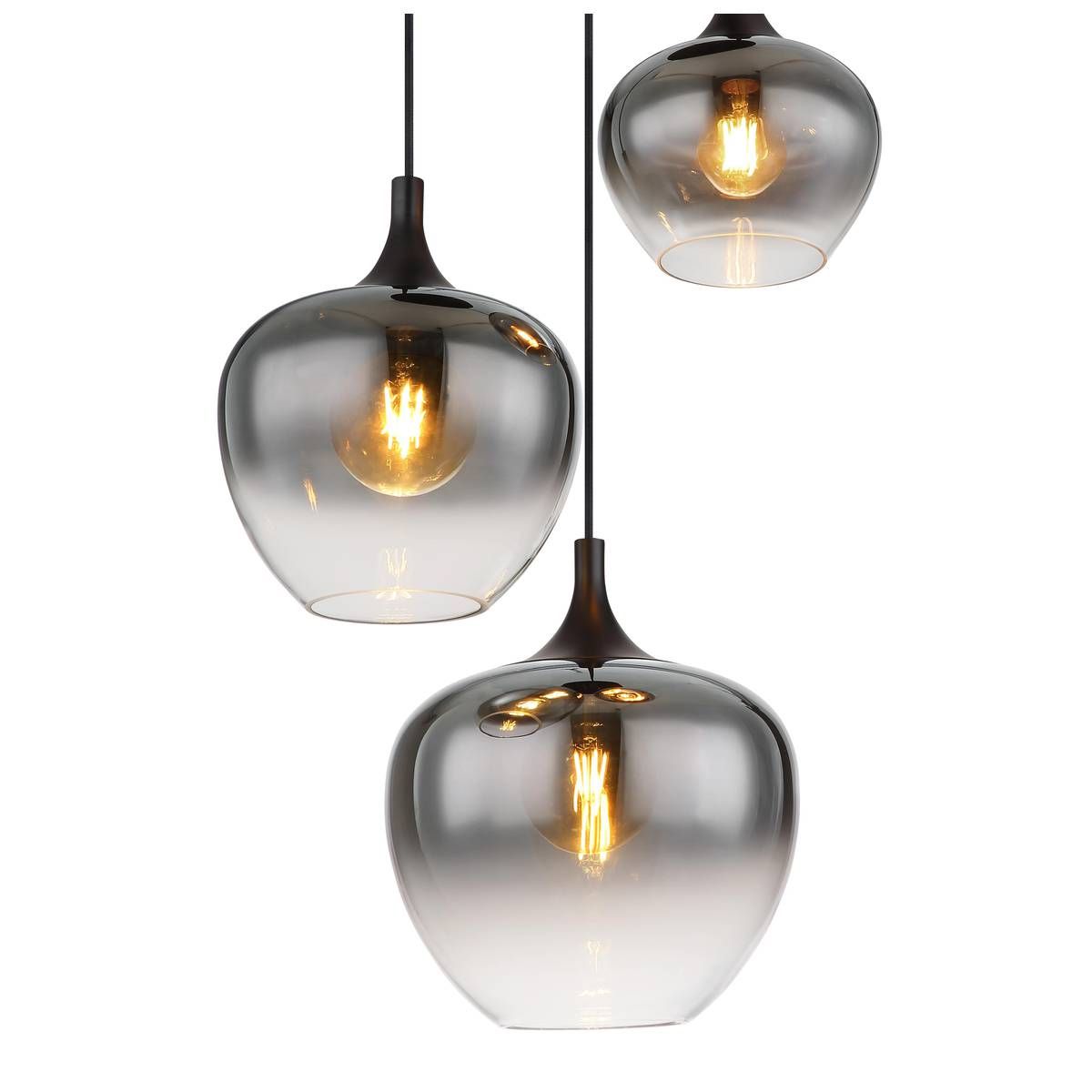 Kronleuchter & Deckenlampen: Pendelleuchte, Glas, Rauchfarbe, 48 cm Ø – Neu (gemäss Beschreibung) aus Kreuzlingen von Smart-Light 3