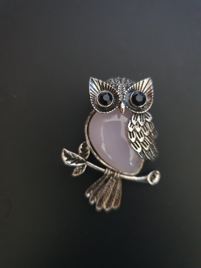 Pendentifs: Eulenanhänger mit Rosenquarz Stein – Neuf (Voir description) à Dornach par man_hsg8