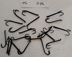 21 hameçons double saumon n° 6 Lachs Doppel Hacken 21 Stück