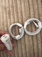 Auto Ladegerät +2 USB C Kabel