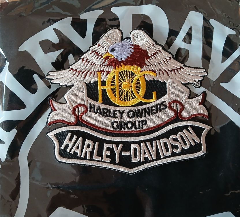 Harley-Davidson Toppe: Patch Harley-Davidson Owners Group HOG Brodé J008 – Nuovo e nell'imballaggio originale da Allens venduto da MADE.IN.ROCK.N.ROLL 2