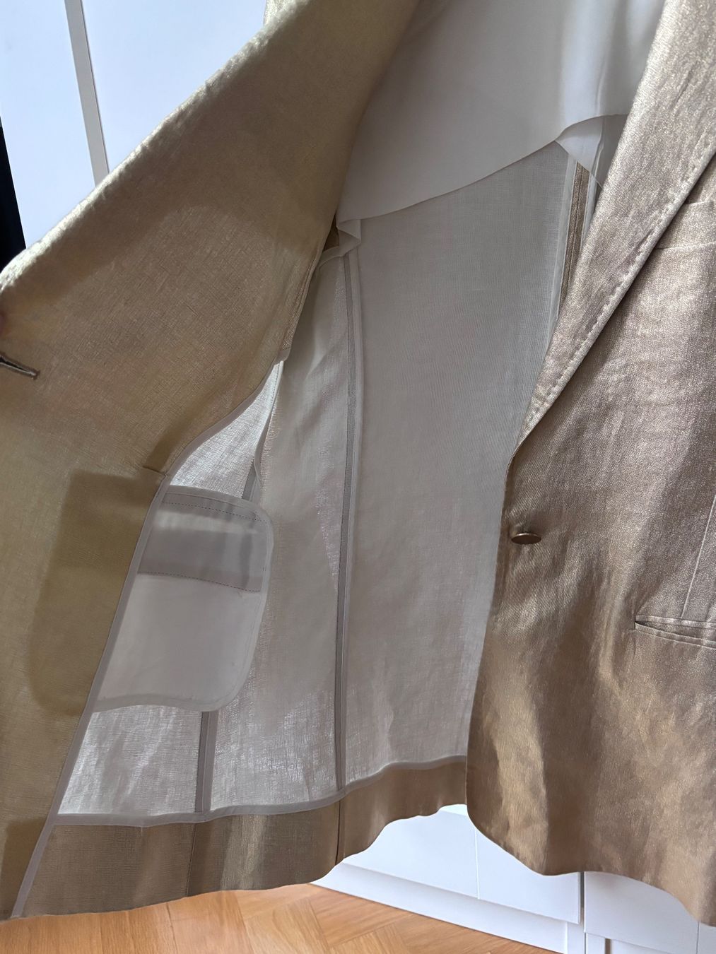 Acne Studios Giacche: Stunning Acne Studios Gold linen blazer size EU34 – Usato da Zürich venduto da nao_pjh8 4