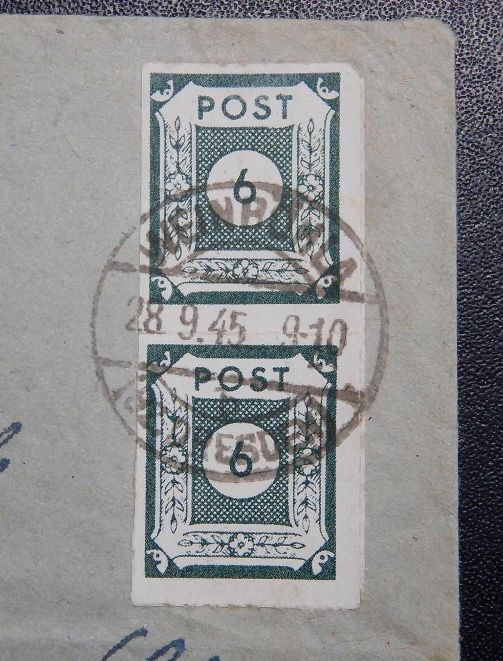 Alle Briefmarken: Deutsche Post Kat. 43 BC L11 gest. 1945 auf Brief Kat. 500 E – Gebraucht aus Zürich von Muehlekauf 1