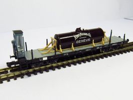 Juretic N SBB Flachwagen / Rungenwagen M9 mit Ladegut in OVP