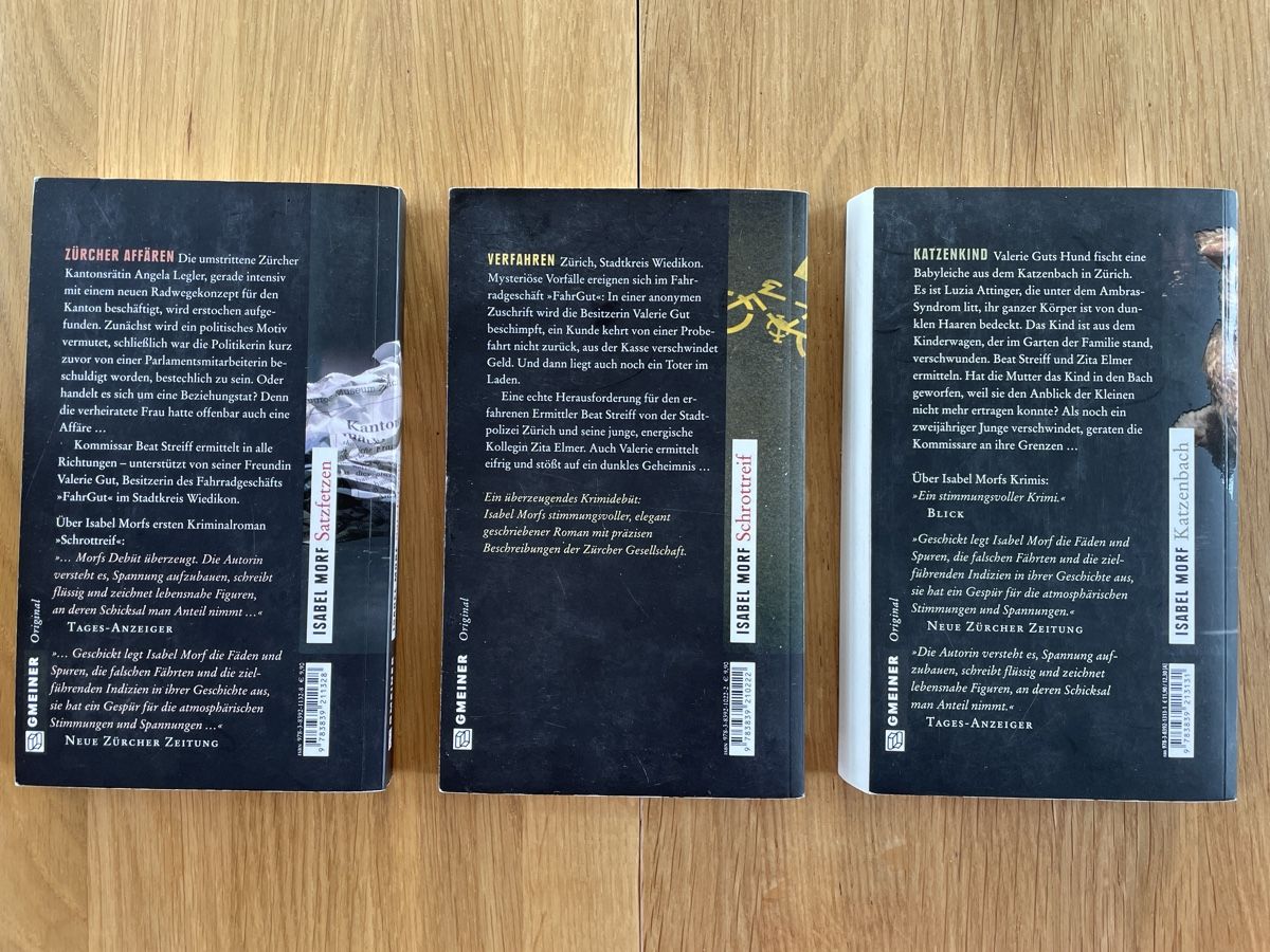 Libri: Isabel Morf Zürich Krimis Ferienlektüre – Usato da Dörflingen venduto da Pazifiktaucher 1