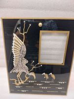 Vintage Photo Frame with Crane Decorations - Glass