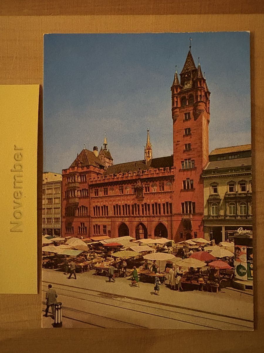 Cartoline postali: AK von Basel Rathaus – Usato da Rümlang venduto da Kartenpost1