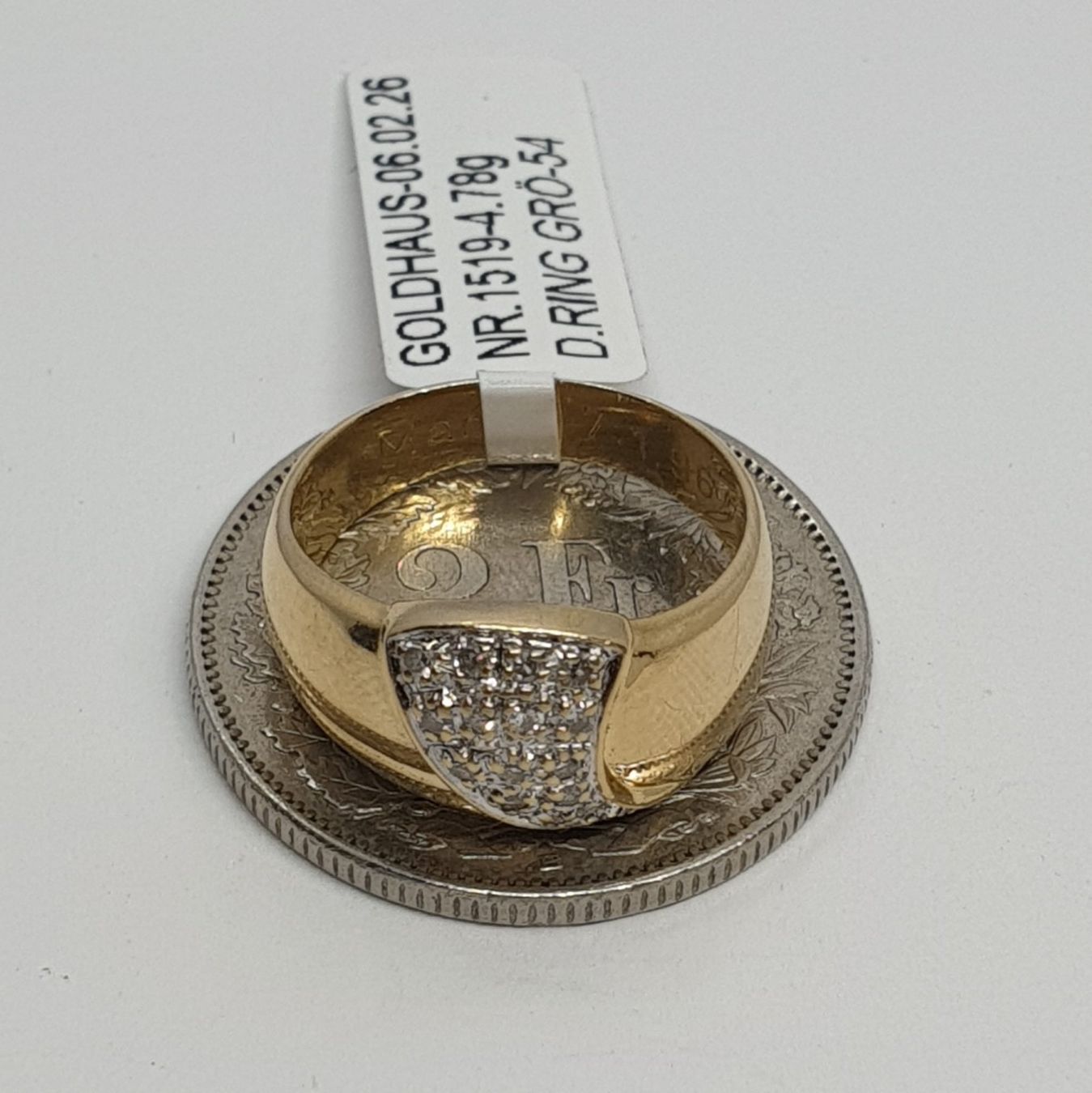 Ringe: Echt 18K Gold - Diamant Ring – Gebraucht aus Luzern von Goldhaus-Luzern 4