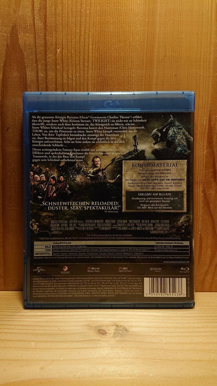 Tutti i DVDs: SNOW WHITE & THE HUNTSMAN Blu-Ray – Usato da Wilderswil venduto da Exebub 1
