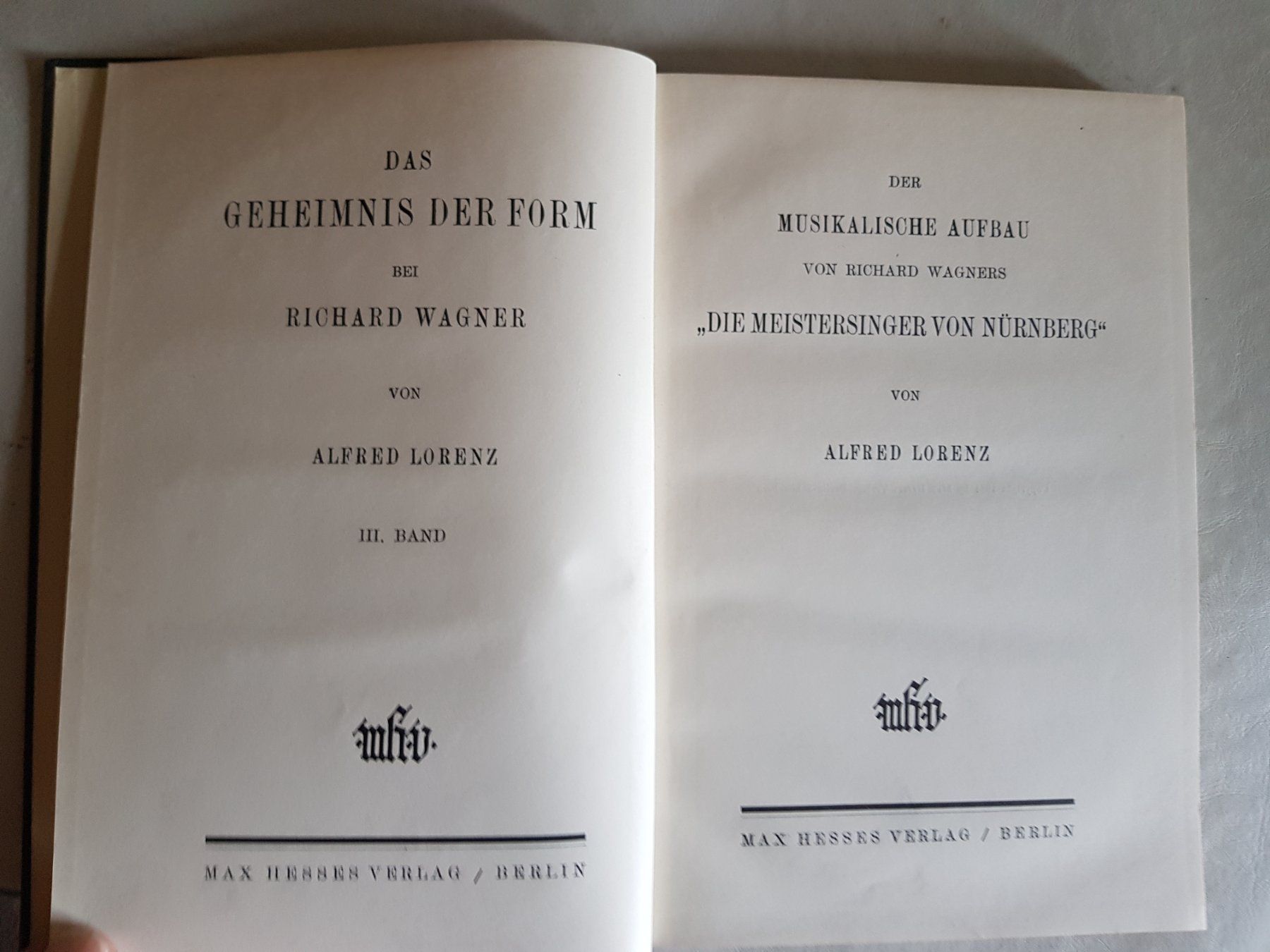 Libri: Musik Buch: A. Lorenz - Meistersinger 1931 – Usato da Walterswil BE venduto da Lonitti 1