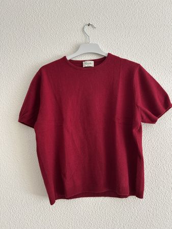 Pull Cyrillus bordeaux 100% laine d'agneau, taille L