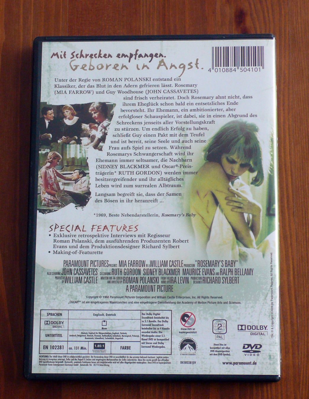 Alle DVDs: ROSEMARY’S BABY - DVD – Gebraucht aus Bülach von Ckitzmueller 1
