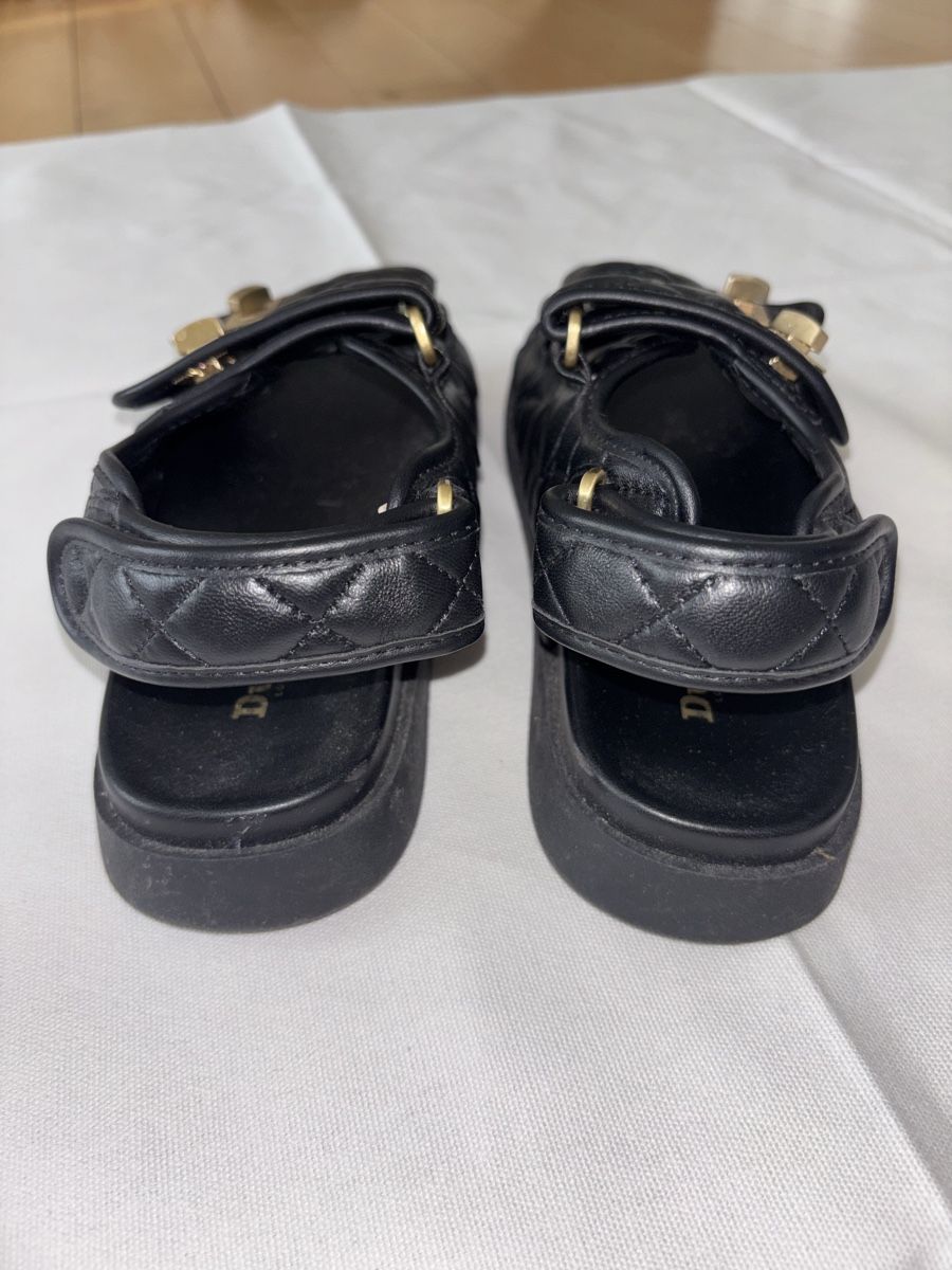 Dune London Scarpe da donna: Dune Black Leather Sandal 37 – Usato da Arlesheim venduto da schnsel 3