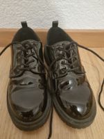 Shiny Black Lace-Up Shoes, new, Size 37!