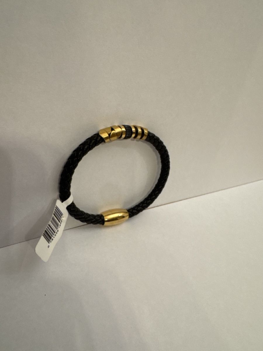 Bracciali & Braccialetti: Armband Edelstah mit Leder – Nuovo (secondo la descrizione) da Luzern venduto da akb_c55k 1