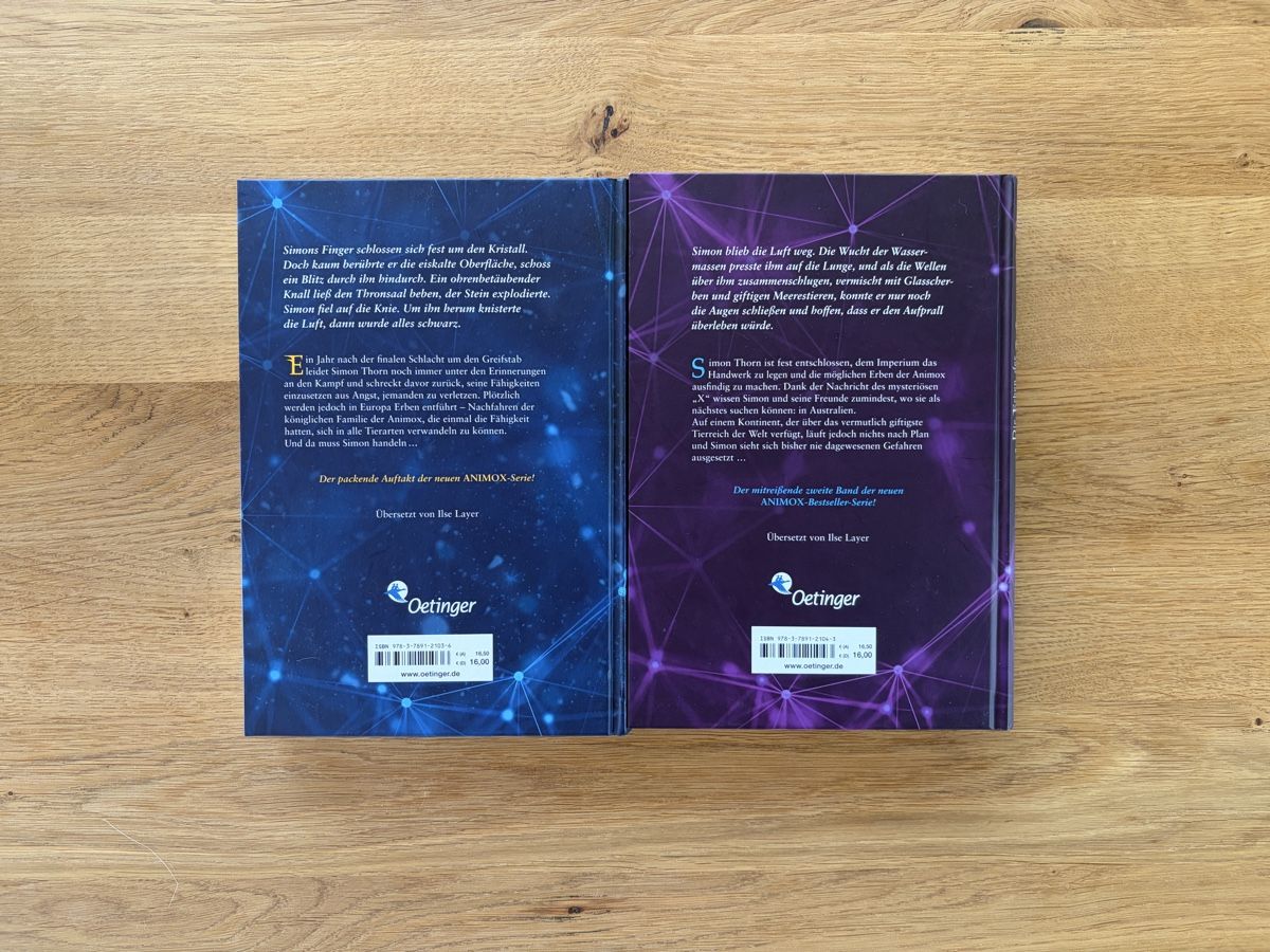 Livres: Die Erben der Animox Band 1 & 2 – D'occasion à Spiez par Bluesky2000 1