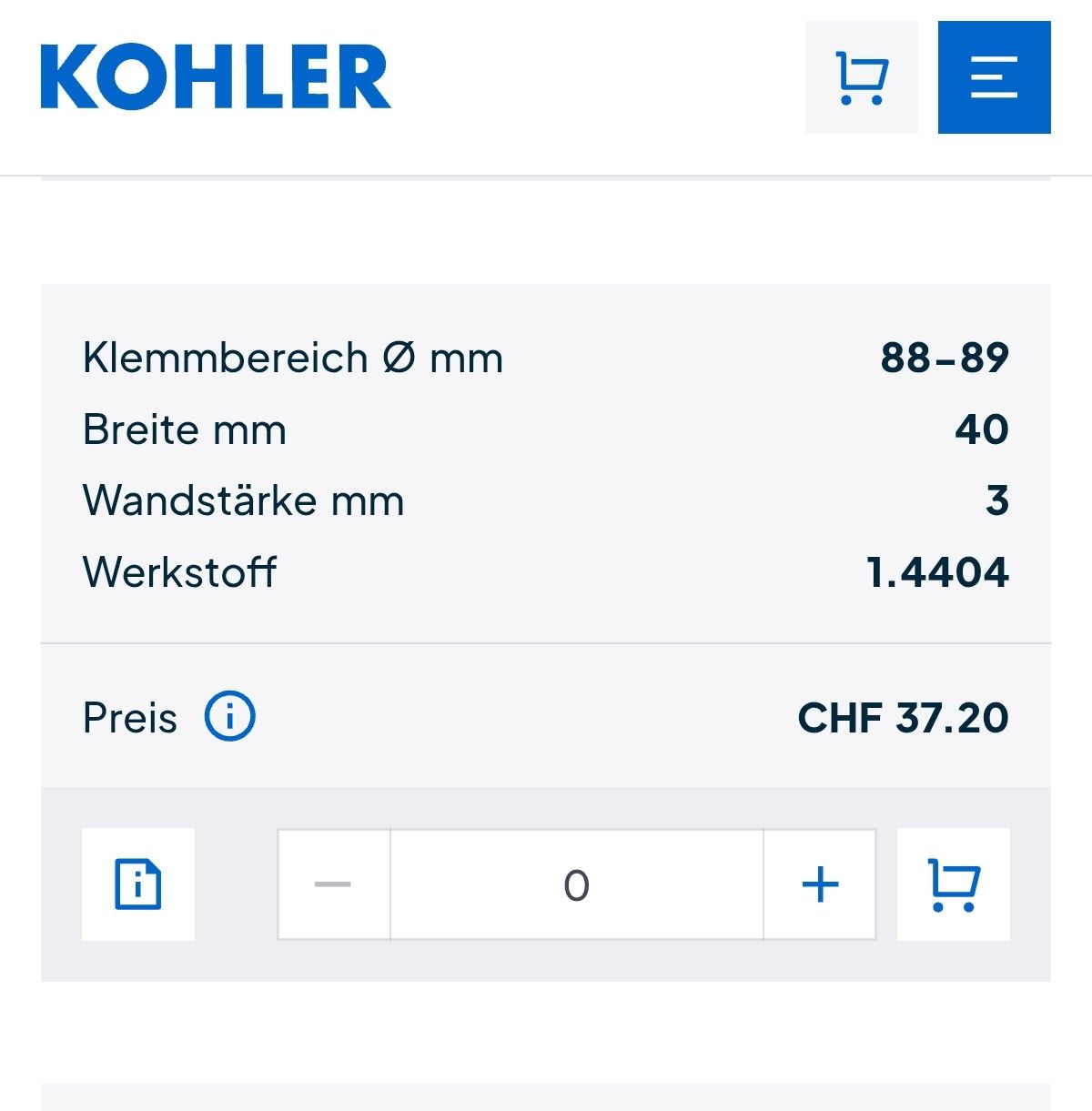 Supporti a parete: Rohrschellen mit Schallschutzgummi – Nuovo (secondo la descrizione) da Volketswil venduto da wrrhx 1