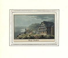 Rigi Staffel altkolorierte Aquatinta