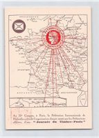 Interessanter Beleg Festkarte FRANCE 1938