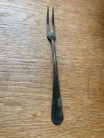 Fleischgabel Bruckmann 90 versilbert Antik gebraucht