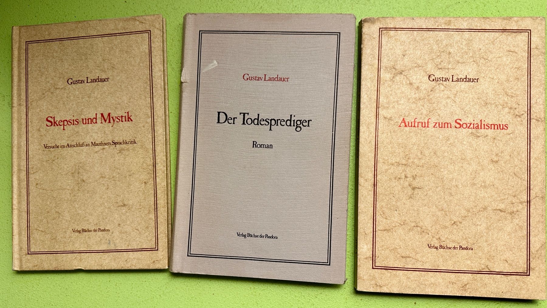 Libri: Bücherpaket Gustav Landauer 7 Bde. – Usato da Zürich venduto da allp 1