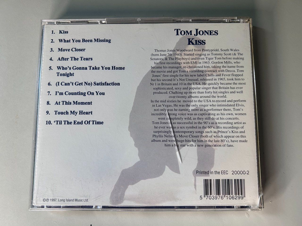 CD: Kiss di Tom Jones – Usato da Giubiasco venduto da LorisVale 1