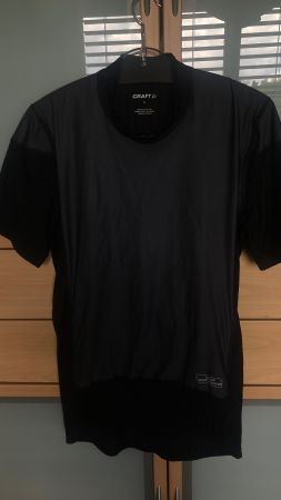 CRAFT ACTIVE  Windstopper kurzarm schwarz Funktionsunterhemd