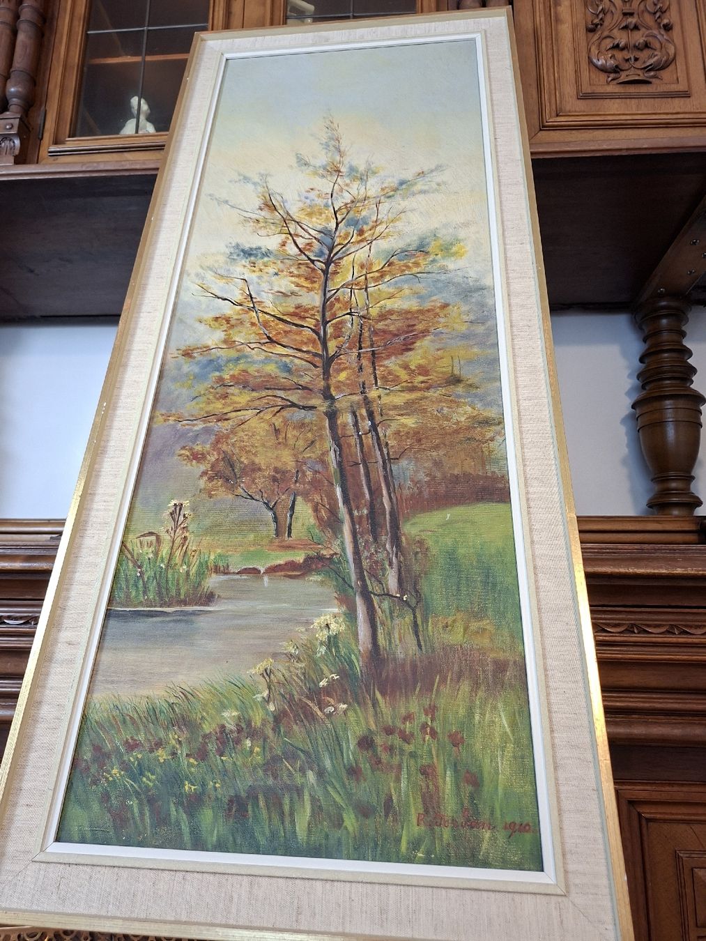Dipinti: Ölgemälde Herbst 1910 R. Jordan Antikes – Usato da Steffisburg venduto da ZeitReise_