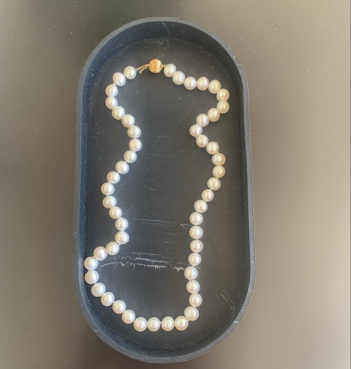 Perles (synthétiques): Echte Perlenkette mit Goldverschluss – Neuf (Voir description) à Kloten par Cleo-2026 1