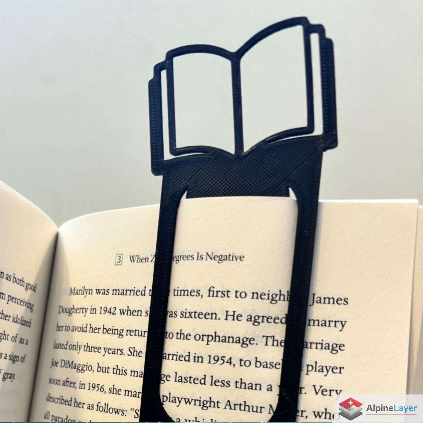 Altre raccolte & rarità: Open Book 3D Printed Bookmark – Black – Nuovo (secondo la descrizione) da Losone venduto da AlpineLayer