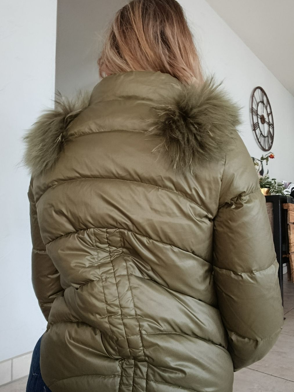 Giacche: VESTE DOUDOUNE PLUMES VERT OLIVE PETIT S – Usato da Sierre venduto da shirley04 2