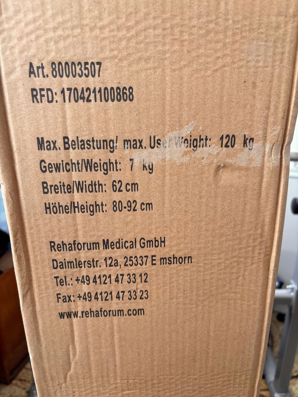 Ausili per la deambulazione: Rollator, 3-Rad – Nuovo e nell'imballaggio originale da Wald ZH venduto da ukulele77 1