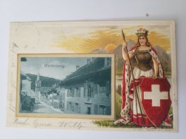 Ansichtskarte Waldenburg Gebrüder Metz gelaufen 1902 Box1