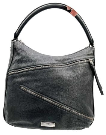 Sac Marc by Marc Jacobs cuir noir porté épaule + bandoulière
