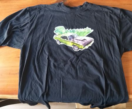 T-Shirt Plymouth Barracuda Grösse XL schwarz