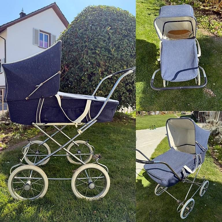 Carrozzine per bambole: Puppenwagen / Kinderwagen – Usato da Strengelbach venduto da Bazin