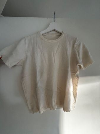 Eleganter Pullover in Elfenbein, Größe S