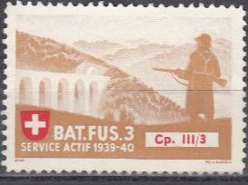 Tutti i francobolli: Infanterie Wi 54 ungestempelt – Usato da Bürglen TG venduto da StampGraf