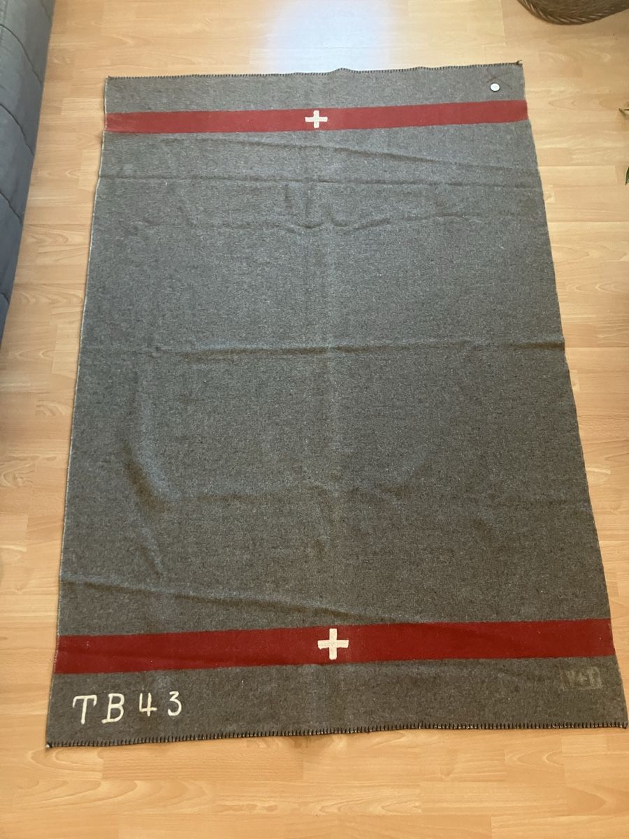 Schweizer Armee Coperte: Schweizer Armeedecke 1943 Wolldecke – Usato da Zürich venduto da Classic_Collection_Zurich 1