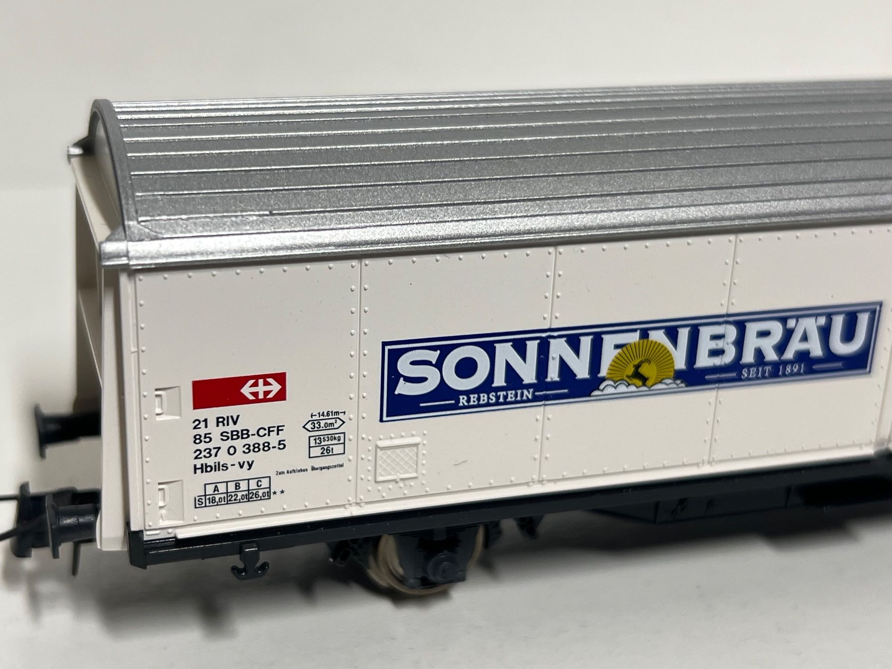 Roco Modellini di ferrovie: Roco SONNENBRÄU  SBB-CFF H0 DC – Usato da Geroldswil venduto da TopTrain54 1
