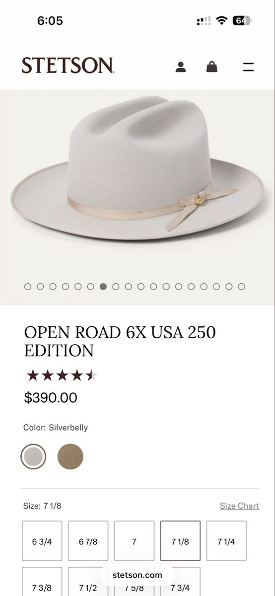 Stetson Chapeaux, bonnets & casquettes: Stetson Hat Open Road 6X – Neuf (Voir description) à Meilen par kev_7dpz 1