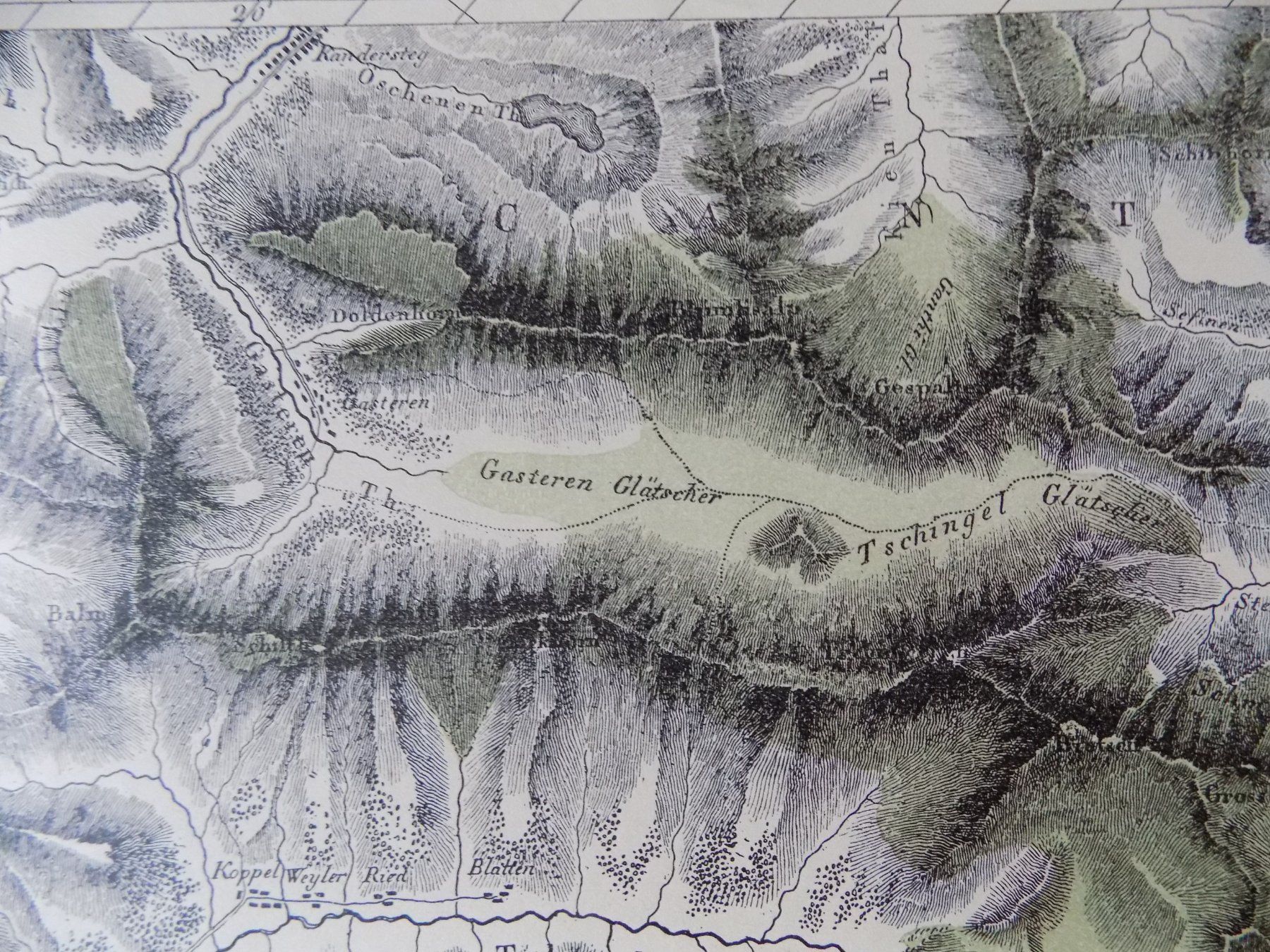 Incisioni: Panorama der Eisgebirge des Kanton Bern – Usato da Risch venduto da Antikfee 6