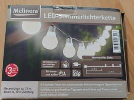 LED Lichterkette Party-Lichterkette Sommer warmweiss NEU&OVP