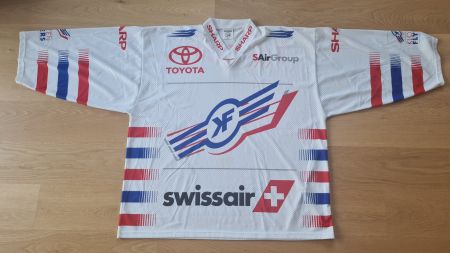 Vintage EHC Kloten Flyers Eishockey Hockey Trikot 2000/01