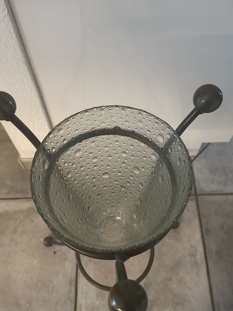 Altro per la casa: Blumenständer Pflanzenständer mit Glas Gefäss – Usato da Berikon venduto da Rueegg4 3