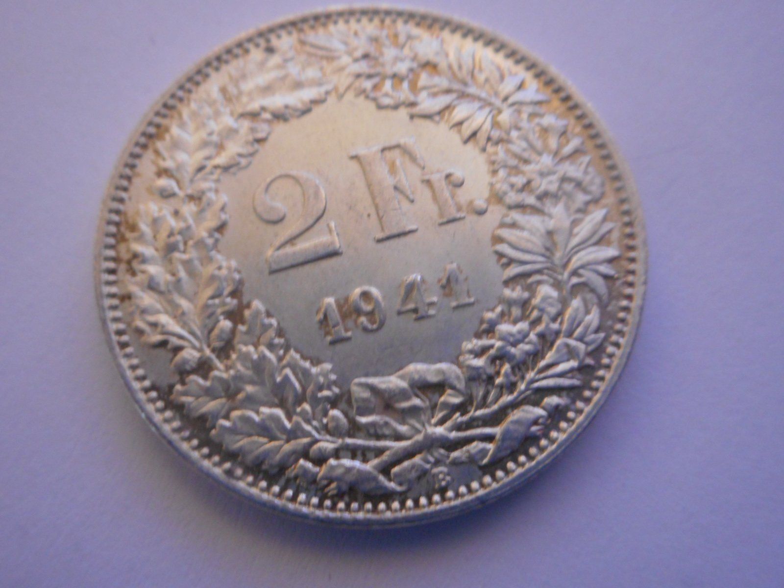 Tutti le monete: 2 Fr. 1941 silber vorz+ – Usato da Kriegstetten venduto da pizlad2010 1