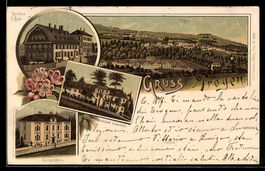 Litho Trogen, Kuranstalt Lindenbühl, Ka