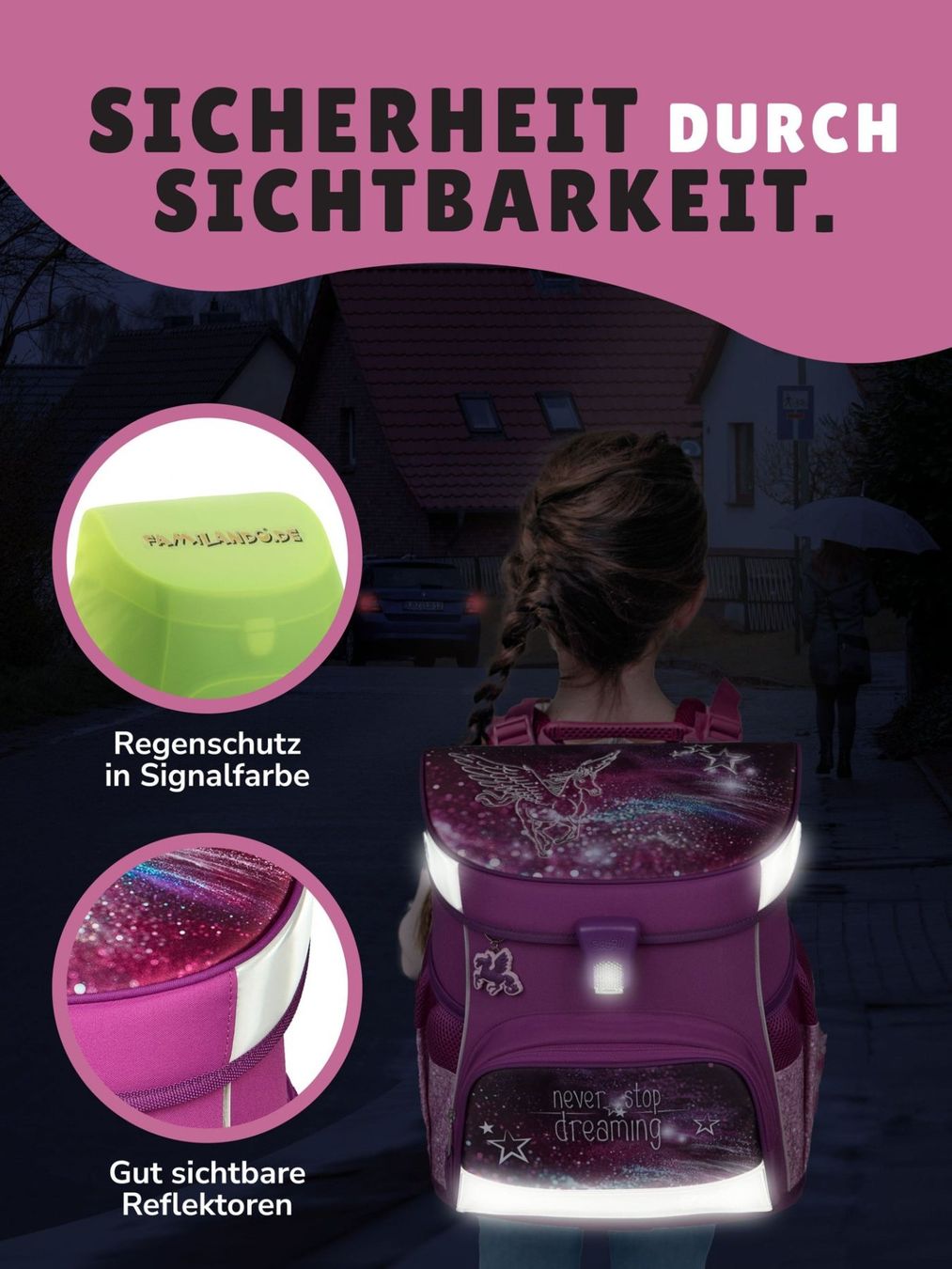 Borse & Zaini: Schulrucksäck Pegasus Lila ab 1 Klasse – Usato da Rüfenacht BE venduto da anemask 4