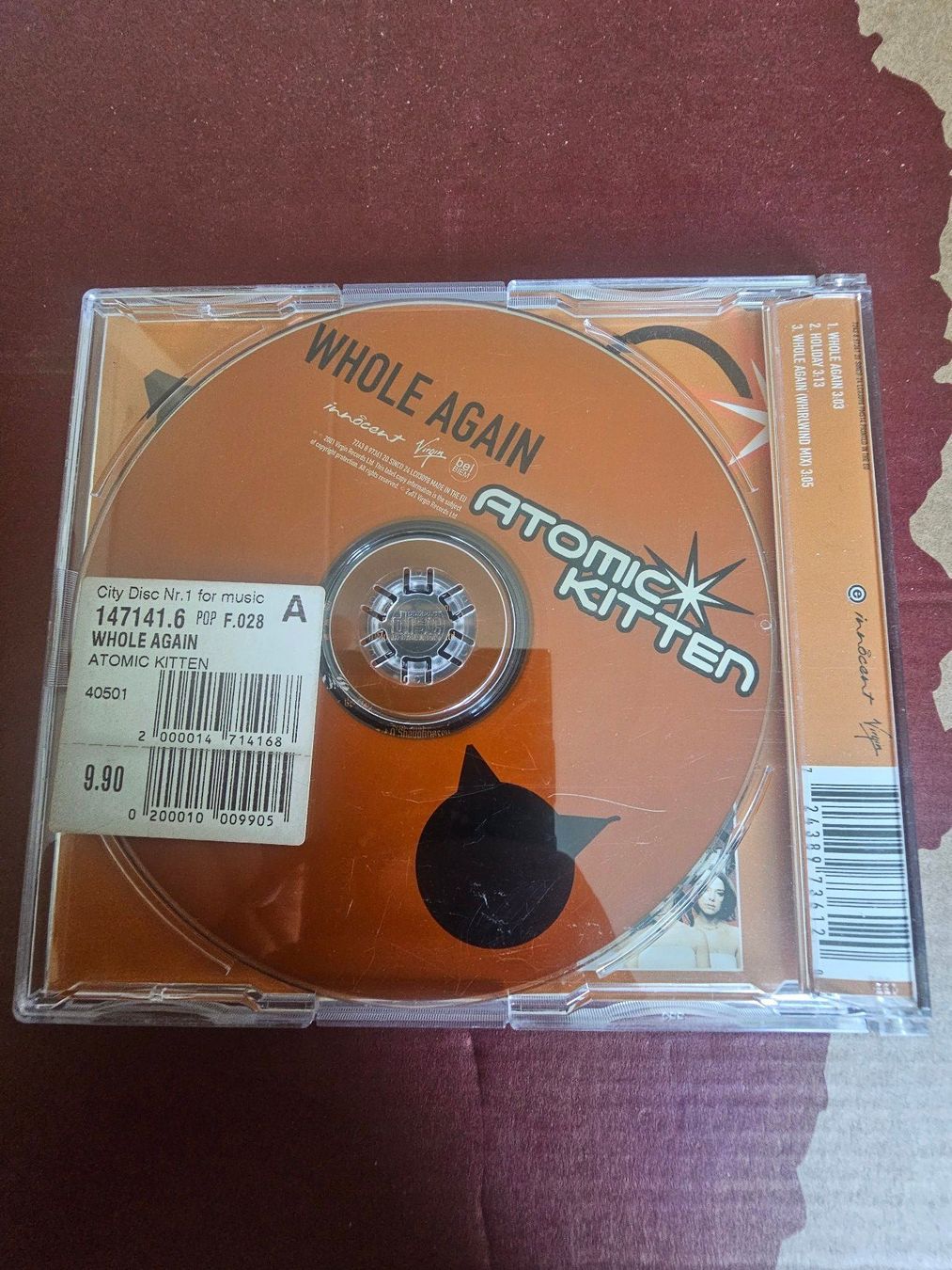 CD: CD Single - Atomic Kitten – Whole Again (2001) – Usato da Biberist venduto da Foolio0 1